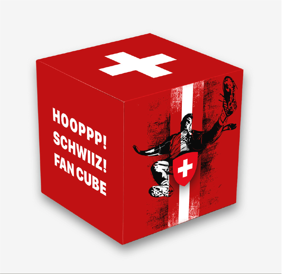 Schwiiz fan cube Fussball-Europameisterschaft 2024