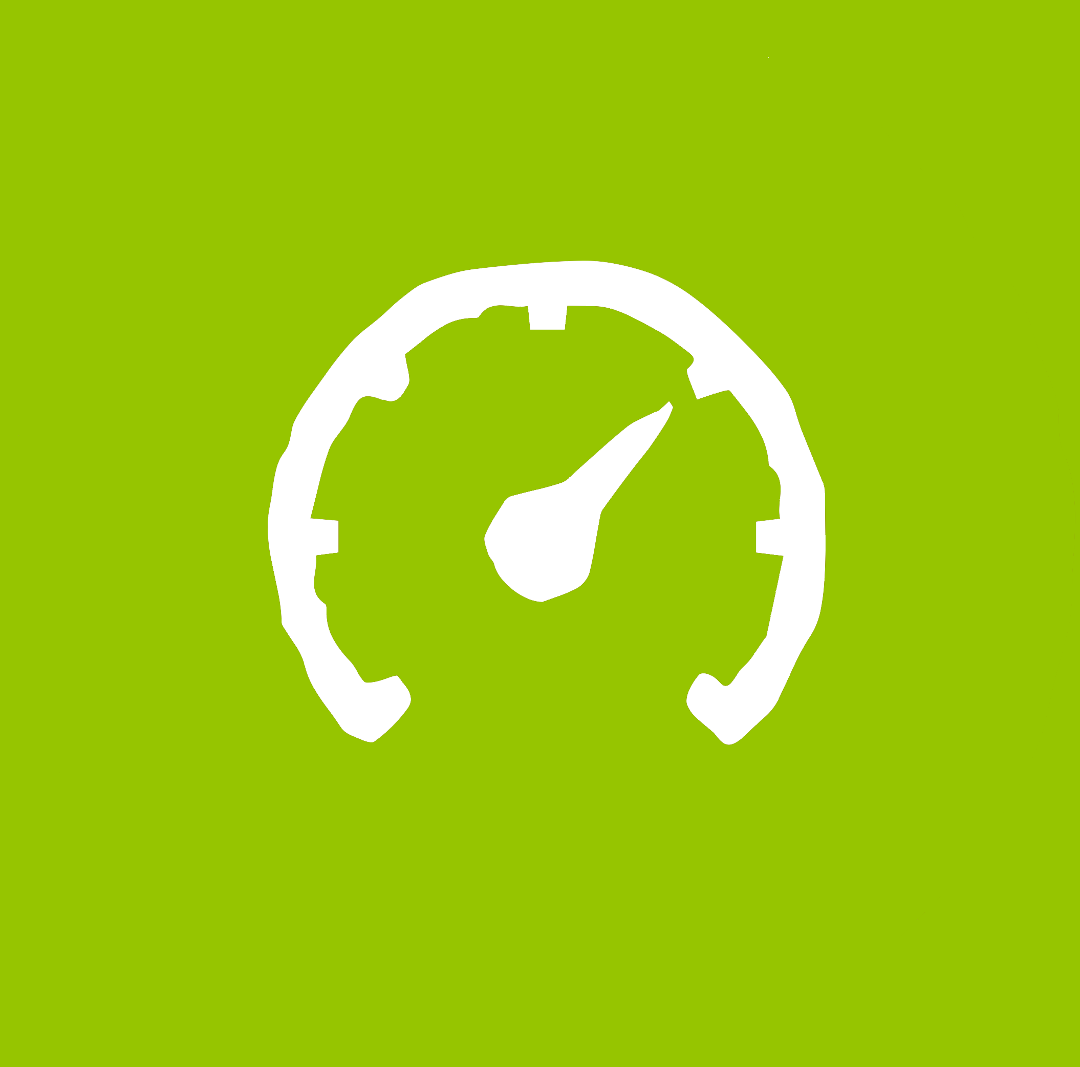 Symbol eines Tachos. Er symbolisiert die Schnelle und einfache aktivierung unseres Tippspiels.